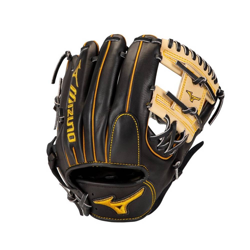 Mens Mizuno Pro Infield 11.5" - Regular Pocket Baseball Gloves Black Philippines (DMFYEH594)